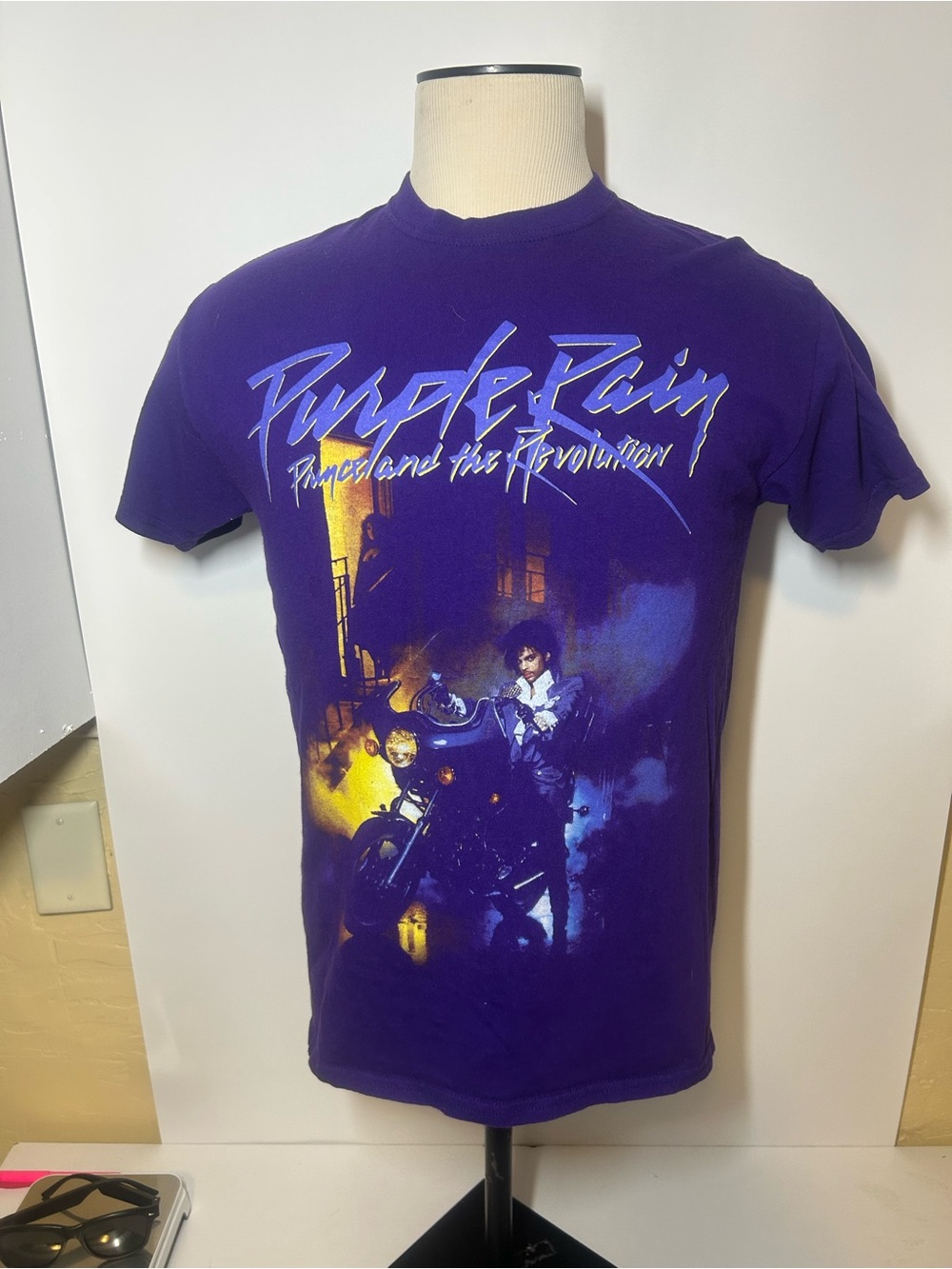 Prince Purple Graphic Tee - Purple with Yellow Accents